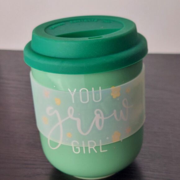 Ceramic Travel Mug "You Grow Girl" 16oz Eco Coffee Cup w/Lid Slant Collections - Picture 5 of 7